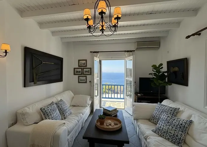 Scenic Stylish 2 Bd House Facing The Sea Дом отдыха Elia (Mykonos)