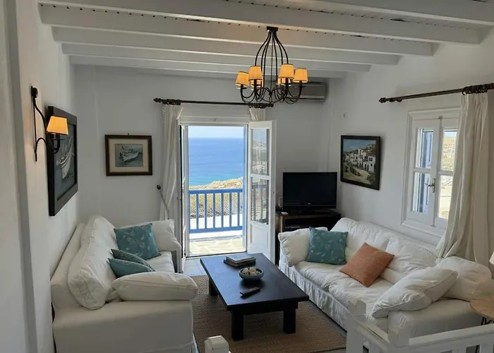 Scenic Stylish 2 Bd House Facing The Sea * Elia (Mykonos)