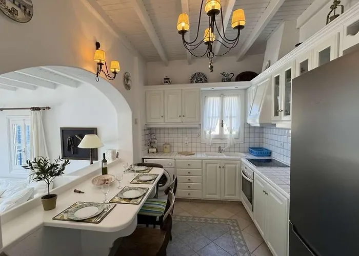 Scenic Stylish 2 Bd House Facing The Sea Elia (Mykonos)